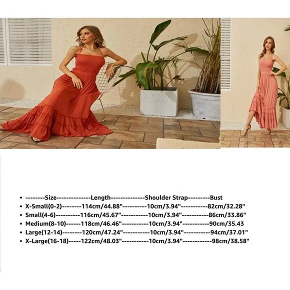 R.Yiposha Pink Halter Maxi Summer Dress Strappy Back Size Large NWT - Picture 2 of 10